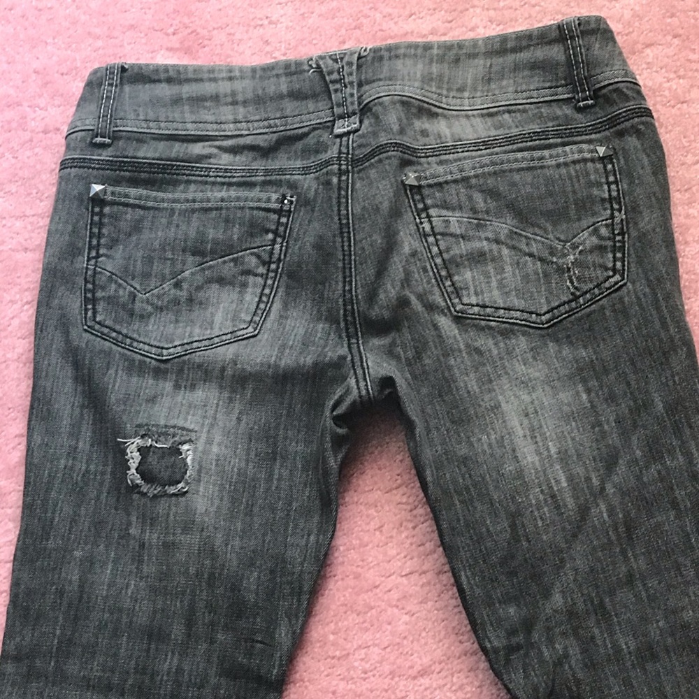 Distressed Gray Jeans! - Picture 4 of 12